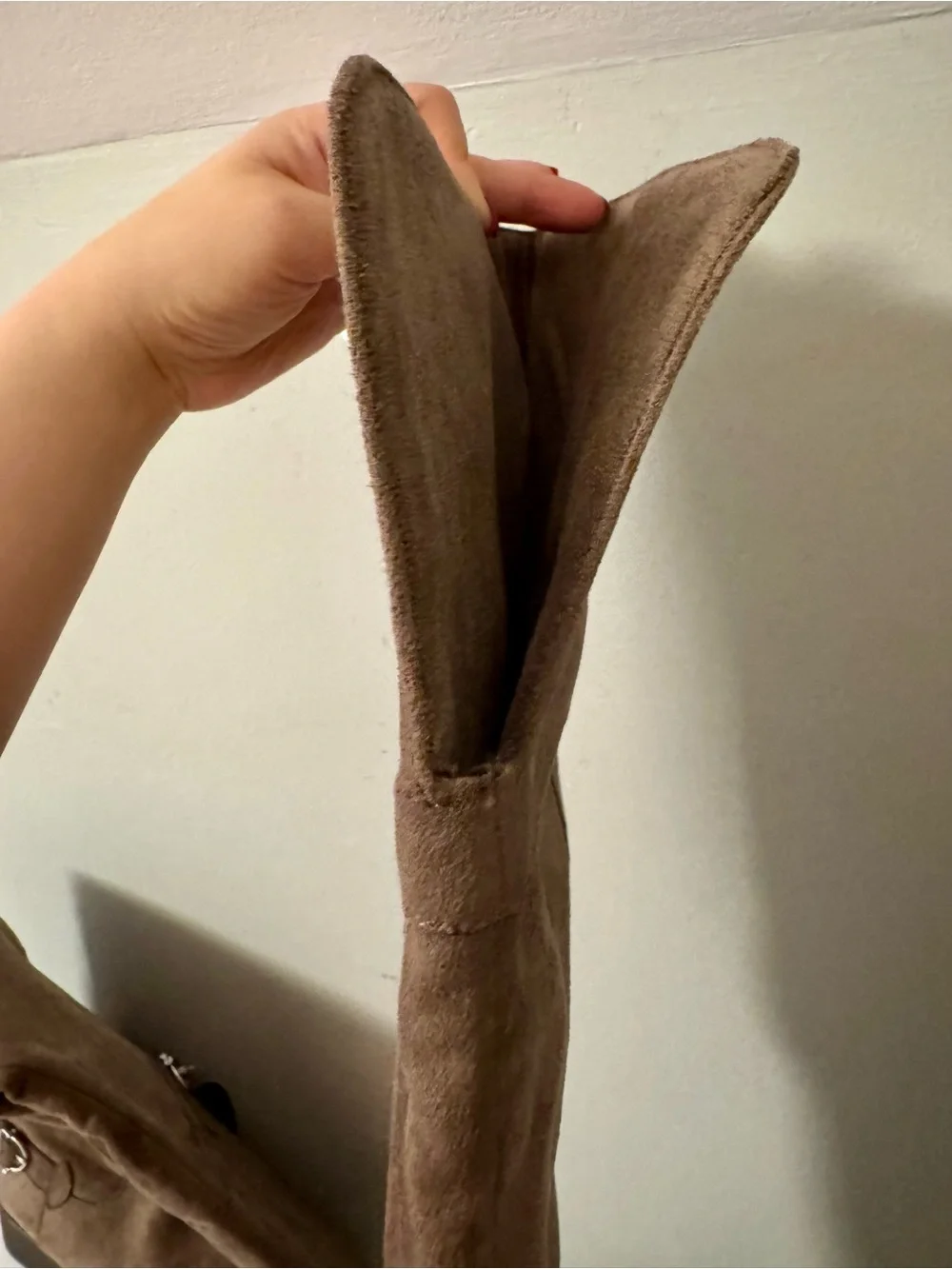 NIB American Rag Aadarra Truffle Taupe Over-The-Knee Wide Calf Boots Size 7M